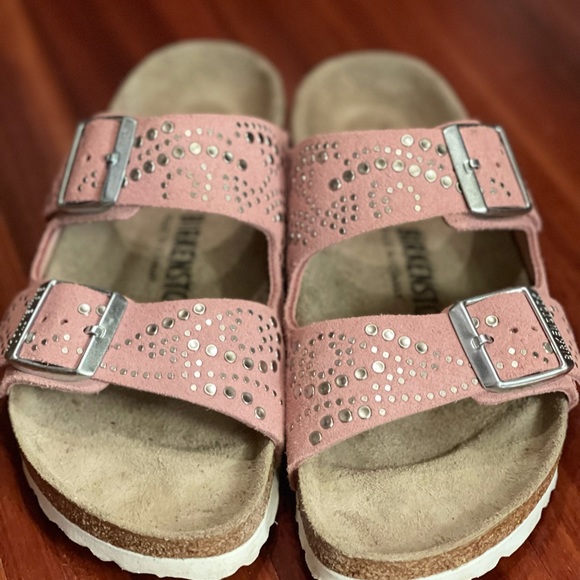 Rare! Hard To Find! Studded Birkenstock Rose Pink 38 - Picture 6 of 6